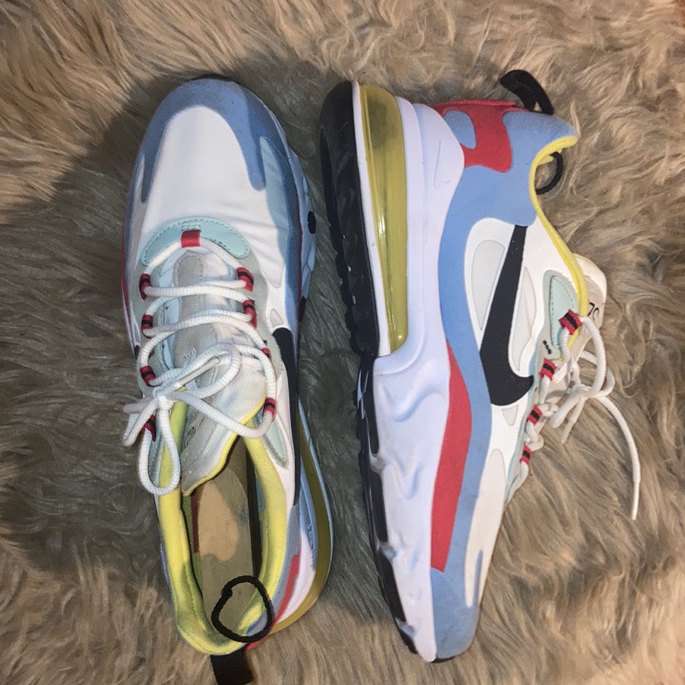 🥎🧊🇺🇸 NIKE AIR MAX 270 REACT ‘BAUHAUS’ Size 10 Women’s Multi-Color 🏀🚨🎾